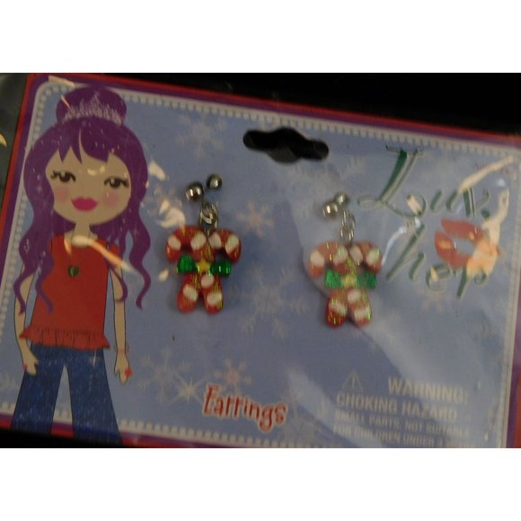 Luv Her Candy Cane Earrings - Picture 3 of 4